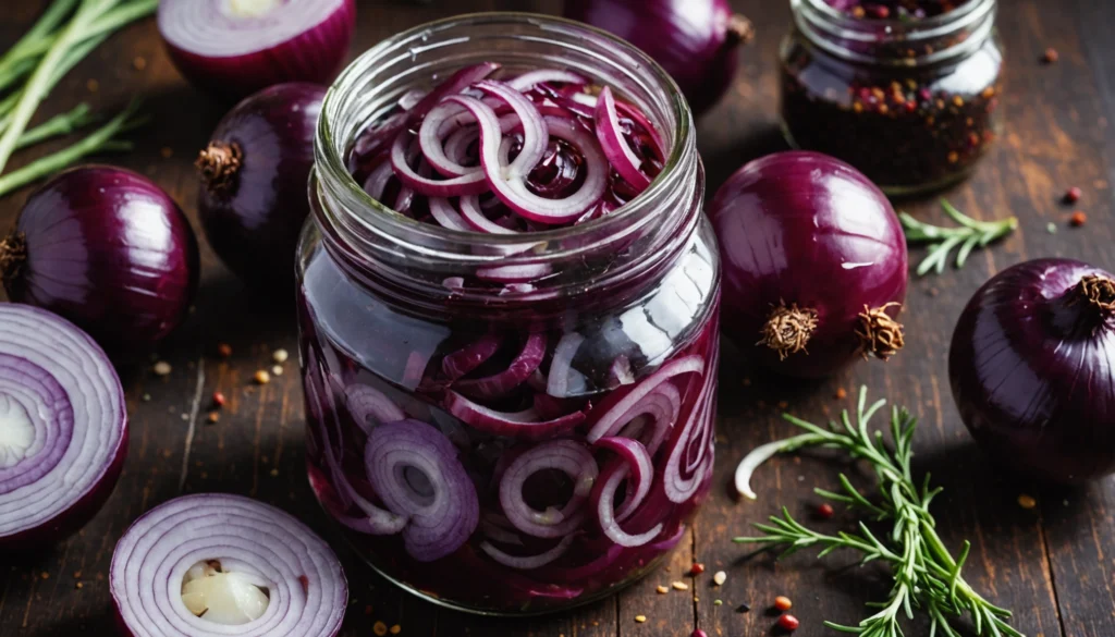 pickles oignon rouge express